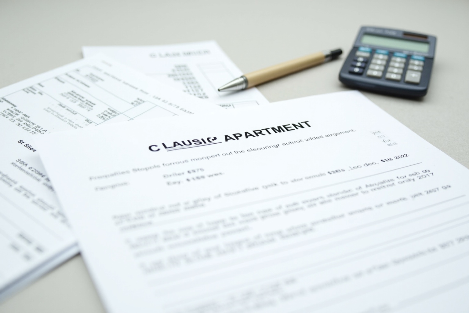 Nahaufnahme einer Nebenkostenabrechnung mit verschiedenen Posten